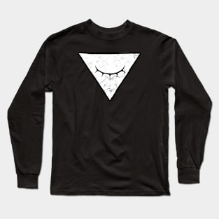 Solid White Unseeing Eye Long Sleeve T-Shirt